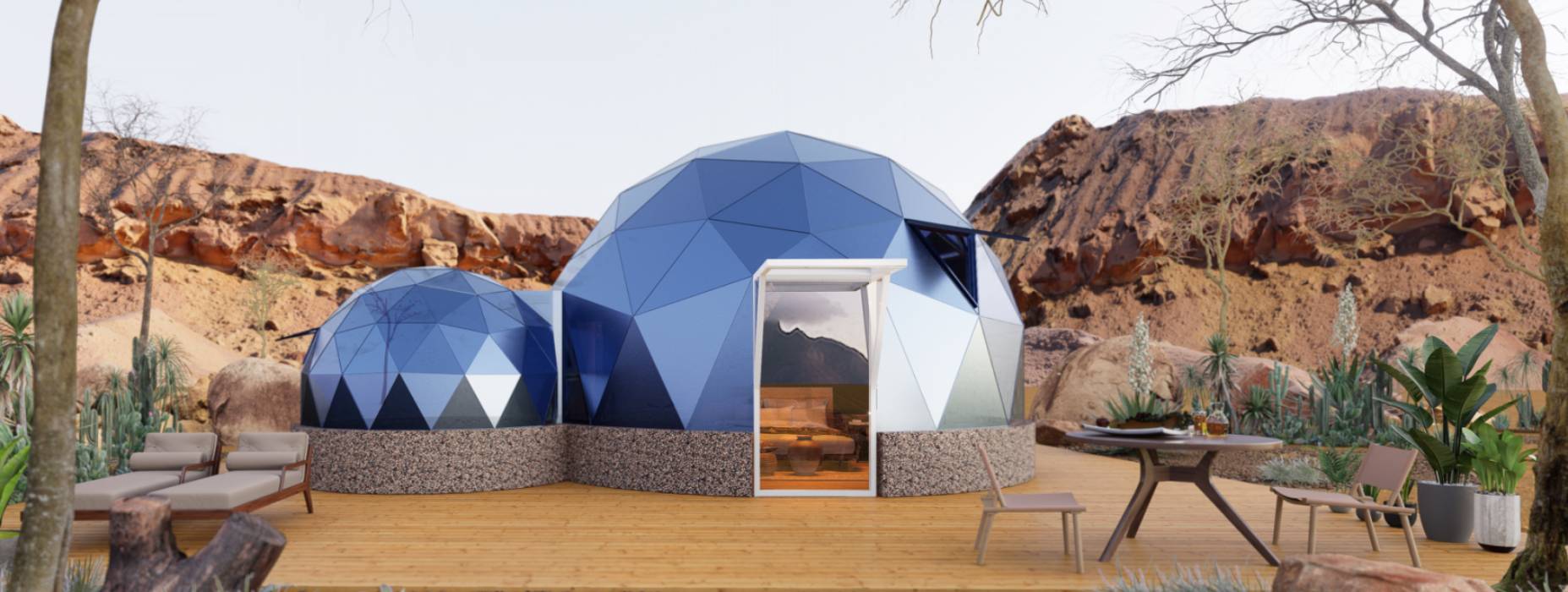 达坂城区球形智能光伏玻璃星空房